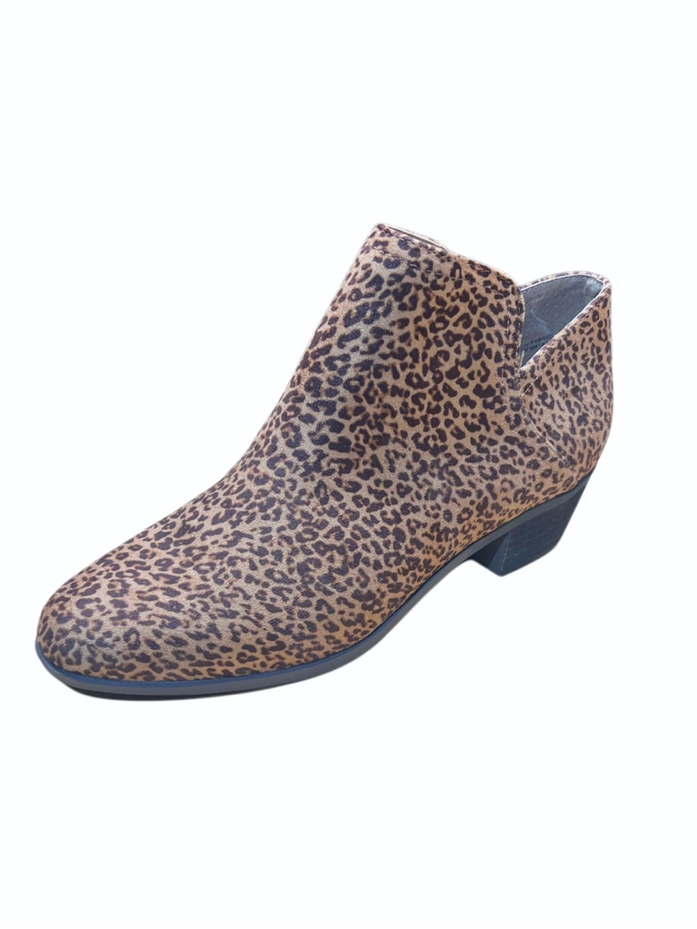 crown & ivy Kendall Leopard Print Ankle Bootie in Tan/Brown Sz 10